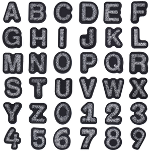 Dijes de Goma Suave de PVC para Zapatos <span class=keywords><strong>Xiami</strong></span>, Letras Plateadas Creativas Desmontables, Accesorios para Zuecos, Decoración Unisex - Product Image 3