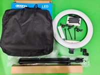 45cm (18 pouces) Dimmable RGB LED Ring Light Supports de téléphone Auto-diffusion YouTube Live Streaming Photographic Studio Lighting