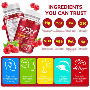 Gomitas de Glicinato de <span class=keywords><strong>Magnesio</strong></span> que Favorecen <span class=keywords><strong>el</strong></span> Estado de Ánimo <span class=keywords><strong>y</strong></span> la Función Cognitiva, Relajación <span class=keywords><strong>y</strong></span> Sueño Reparador, para Músculos <span class=keywords><strong>y</strong></span> Nervios con <span class=keywords><strong>Potasio</strong></span> - Product Image 4