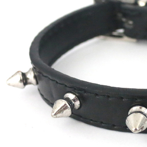 Collier de luxe pour chien modèle YM1079, à dégagement rapide, étanche, léger, avec rivet de style western personnalisable en PU de 2,5x55 cm - Product Image 6