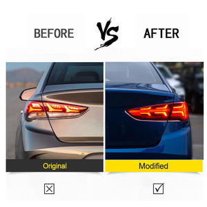 مصباح خلفي LED بالجملة من DK <span class=keywords><strong>Motion</strong></span> لسيارة هيونداي سوناتا الجيل التاسع 2015-2019، تجميعة إضاءة للسيارة - Product Image 3