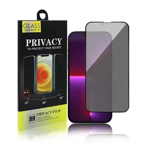 Protecteur d'écran en verre trempé Anti-SPY Factor Price Anti privacy pour iphone 11 12 13 14 15 Pro MAX 15Plus