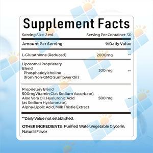 Gotas de Glutatión Oral de Marca Privada OEM/ODM, Gotas de Glutatión Liposomal, Gotas de Colágeno con Glutatión para Hombres y Mujeres - Product Image 6