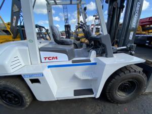 <b>Used</b> High Quality Japan Made 7 Ton TCM70 Forklift Diesel 4WD Rough Terrain Solid Tire Lifting Machine Mechanical Engineering - Product Image 6