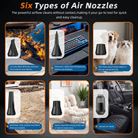 Souffleur d'air sans fil rechargeable haute puissance avec moteur sans balais à 4 vitesses pour le detailing automobile et le toilettage des animaux