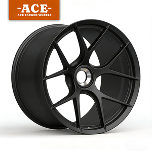 Jante en alliage d'aluminium forgé monobloc multi-rayons dorée avec centre concave profond pour Porsche 911 Panamera Cayenne Macan - Product Image 2
