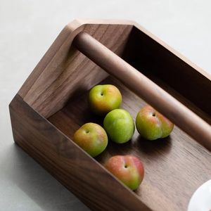 Biểu tượng tùy chỉnh trượt Top Walnut hộp gỗ với thực xử lý truyền thống dovetail mộc retro phong cách lưu trữ trường hợp bán buôn - Product Image 6