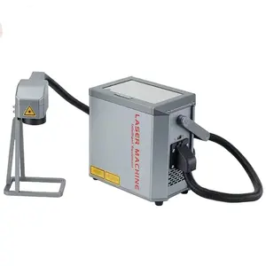 Kim loại cầm tay khắc thiết bị thủy tinh in logo cầm tay sợi Laser đánh dấu máy 20W 30W