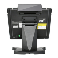 Лучшие продажи 15 дюймов сенсорный экран pos и встроенным модулем Wi-Fi windows оригинальные, фабричные, по цене производителя, все в одном двойной дисплей система ПОС терминала
