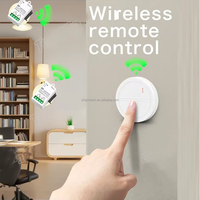 Interrupteur sans fil adhésif 433 MHz, portée 50 m, 1 voie, 1 Gang, 10 A, 110-220 V, pour système de maison intelligente, récepteur