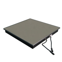Dalles de sol 3D Abyss lumineuses, portables, en verre RGB, étanches IP65, pour extérieur, piste de danse lumineuse pour mariage et fête, effet miroir - Vente chaude