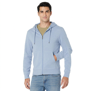 Sudadera con capucha y cremallera completa para hombre 2025 con diseño gráfico, logotipo personalizado y estampado 3D Puff Screen Printing - Product Image 1