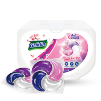 Vente en gros d'usine, capsules de lessive en vrac, 8X nettoyage et capsules de lessive hautement concentrées pour une variété de types de taches