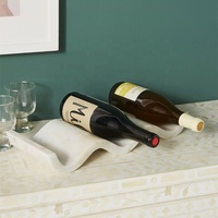 Porte-bouteilles de vin en pierre de marbre naturel Porte-bouteilles de vin Porte-bouteilles de vin en marbre unique