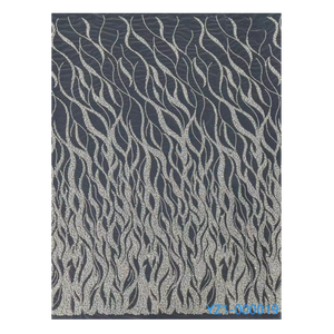 2024 YZ nặng tay đính cườm ren vải đính cườm ren vải Sequins vải tuyn vải cho váy cưới - Product Image 1