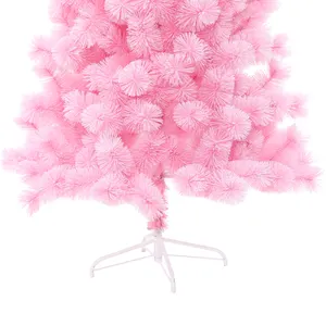 Pink Pine Needle Flocking Tied Tree Series Artificial Christmas Tree Wholesale Christmas Trees
