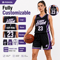 Conjunto de Uniforme de Baloncesto Personalizado para Mujer, Camiseta y Pantalones Cortos con Nombre, Número y Logotipo para Equipos Femeninos, Escuelas, Clubes, Ropa Deportiva OEM ODM