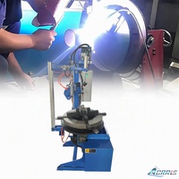 Positionneur rotatif de soudage automatique vertical 100 kg pour coutures circulaires avec contre-pointe pneumatique 220V/110V