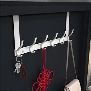 <span class=keywords><strong>Appendiabiti</strong></span> da porta in alluminio, senza foratura, con mensola portaoggetti, da appendere sopra la porta, per ingresso - Product Image 4