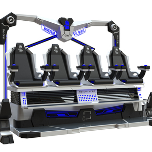 Simulateur de saut en parachute VR 9D HEROVR, machine de jeu d'arcade à 4 places en métal, parcs à thème, utilisation éducative, intérieur/extérieur, aéroport, école - Product Image 1