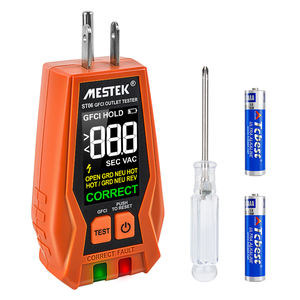 Mestek ST06 US Plug Socket Detector Smart Industrial GFCI <strong>RCD</strong> Wall Indoor Outdoor Single Electrical Voltage Socket <strong>Tester</strong> - Product Image 1