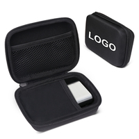 Étui de protection rigide en EVA, sac de transport portable avec poche en filet, étui en EVA pour GPS, clé USB, câble de charge USB