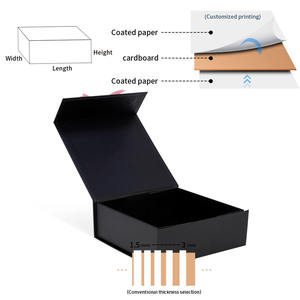 กล่องของขวัญแม่เหล็กพิมพ์โลโก้แบบกำหนดเองสร้างสรรค์จากกระดาษรีไซเคิลสำหรับผู้หญิง ผลิตโดยผู้ผลิตแบรนด์ OEM - Product Image 2