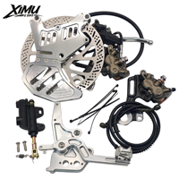 Kit de frein à disque arrière XIMU amélioré 240 mm en aluminium anodisé pour Light Bee, avec support double étrier