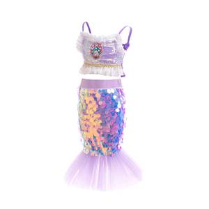 Nuevo Vestido de Princesa Sirena con Lentejuelas para Niñas, Disfraz para Fiesta de Baile, Halloween - Product Image 2