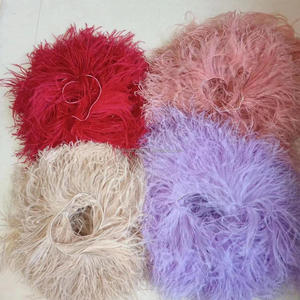 188色縫製ダチョウの羽がフリンジをコードの羽にトリミングタッセルフリンジレース生地ウェディングドレスアクセサリー - Product Image 3