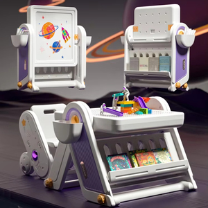 Escritorio y Silla de Plástico para Niños, Juegos de Mesa, Pizarra de Dibujo para Jardín de Infancia, Mesa y Silla para Bebés para Uso Doméstico - Product Image 2