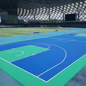 Suelo para Cancha <span class=keywords><strong>de</strong></span> Baloncesto en el Patio Trasero, Baldosas <span class=keywords><strong>de</strong></span> PP, Múltiples Usos para Cancha <span class=keywords><strong>de</strong></span> Tenis, <span class=keywords><strong>Hockey</strong></span>, Fútbol Sala, Color Personalizable, Muestras Gratis - Product Image 3