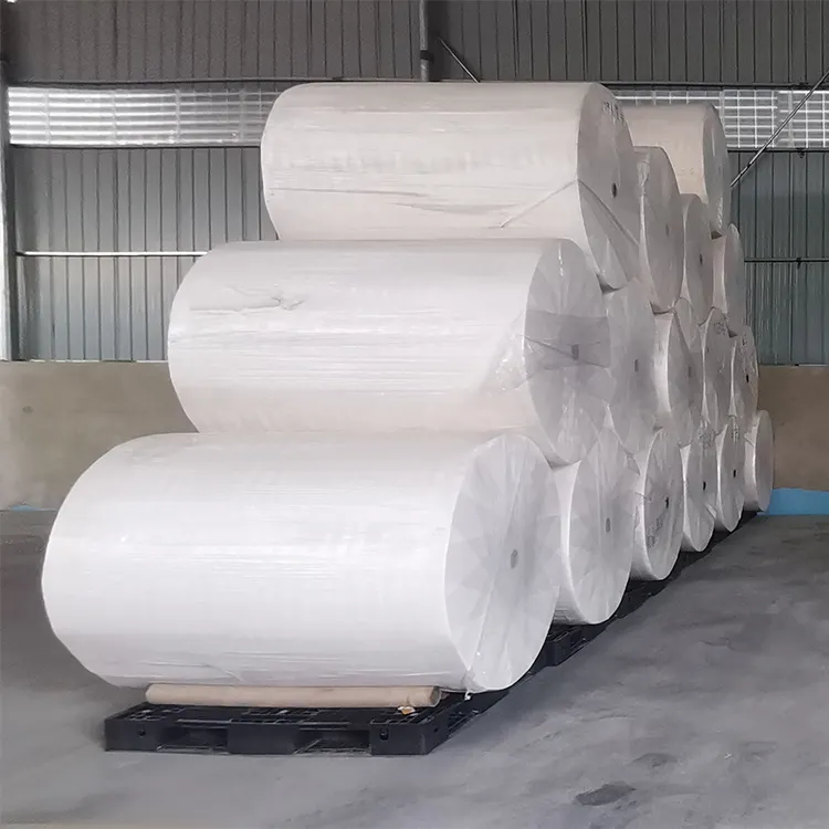 Kertas toilet putih bubur kayu virgin kustom kertas gulung Ibu bahan baku industri untuk produk kertas satu metrik ton