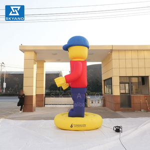 Personnages de dessins animés gonflables géants en forme de blocs de construction, mascotte publicitaire <span class=keywords><strong>gonflable</strong></span> - Product Image 5