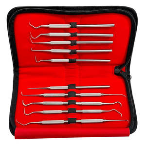 Kit de Sculpture pour Laboratoire Dentaire de Précision, Ensemble de 10 Outils de Modelage en Cire en Acier Inoxydable, Instruments Dentaires et Médicaux Professionnels - Product Image 1