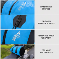 Sacoche de Selle Moto Imperméable Réfléchissante pour Siège Arrière, Sac Sec pour Longues Trajets en Extérieur, Fabriqué en Chine, Sans Fermeture
