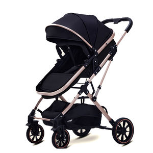 Luxe <span class=keywords><strong>3</strong></span> en <span class=keywords><strong>1</strong></span> bébé siège <span class=keywords><strong>auto</strong></span> poussette ensemble pliable coton poussette landau pour voyage pour nouveau-nés et tout-petits - Product Image 2