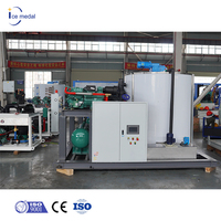 Machine à glace en flocons industrielle à haute productivité, à faible consommation d'énergie, faible résistance, avec compresseurs Copeland, 380V/3P/50Hz