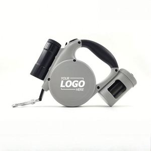 Multifunction Retractable <b>Dog</b> Leash with LED Flashlight and Waste Bag Dispenser 16ft Automatic Pet Walking <b>Lead</b> <b>for</b> Outdoor Use - Product Image 1