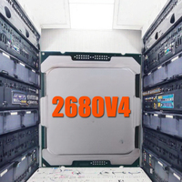 E5-2680V4 Xeon bekas, 2.4 GHz CPU empat inti 35M 120W 14nm untuk Desktop LGA 2011-3