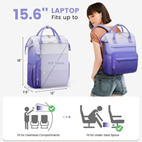 Sac à dos de voyage de loisirs LOVEVOOK 2024 printemps-été, grande capacité, léger, imperméable, pour ordinateur portable 15,6 pouces, sac d'école
