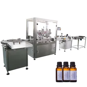 Essential Oil Peristaltic Pump Automatic Oral Liquid Filling Machine For Small Vial Bottle Filling Capping And Labeling Machine