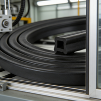 Bande d'étanchéité en mousse EPDM extrudée, accessoires en caoutchouc moulé par compression pour portières et fenêtres de voiture, dureté 30-90 Shore, découpe possible