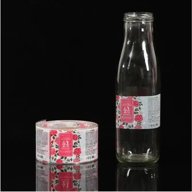 Rolle selbst klebende Marke LOGO Color Bronzing Aufkleber Hochgradig für Flaschen können Private Beverage Label