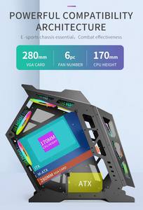 Torres Y Cajas <span class=keywords><strong>De</strong></span> <span class=keywords><strong>La</strong></span> Computadora Desktop Gabinete Gamer Gaming Wholesales PC Cabinet White Micro ATX Gaming Computer Case - Product Image 5