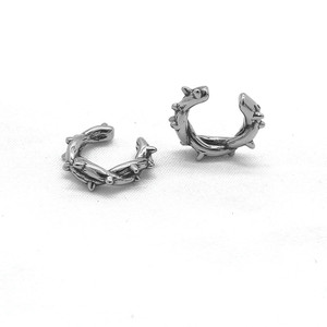 yunnique Clip-on <b>Earrings</b> Spike Shape Titanium Steel Minimalist Ear Clips For Men And Women Fashion Jewelry 316 Stainless Steel - Product Image 3