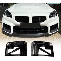 Pour BMW M2 G87 2022-24 Inserts de conduits d'admission d'air avant en carbone sec