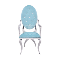 Fauteuils élégants en métal d'acier inoxydable pour le salon ou l'appartement extérieur populaires pour des banquets et des événements