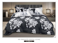 Parure de draps King Size Jimmy Factory de haute qualité, 4 pièces, drap plat avec fonctions rafraîchissantes et pliables, soldes de liquidation