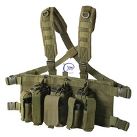 Harnais tactique de poitrine camouflage multifonctionnel et robuste avec pochette magnétique détachable, personnalisable avec logo, pour entraînement extérieur sur le terrain
